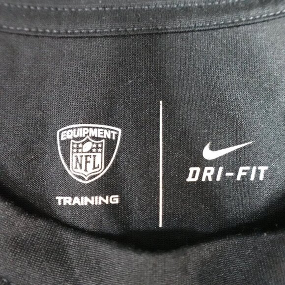Nike Raiders T-shirt Medium Black Dri-Fit Equipment Training - Picture 2 of 8